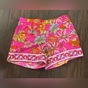 Jude Connally Pink and Orange Floral Shorts